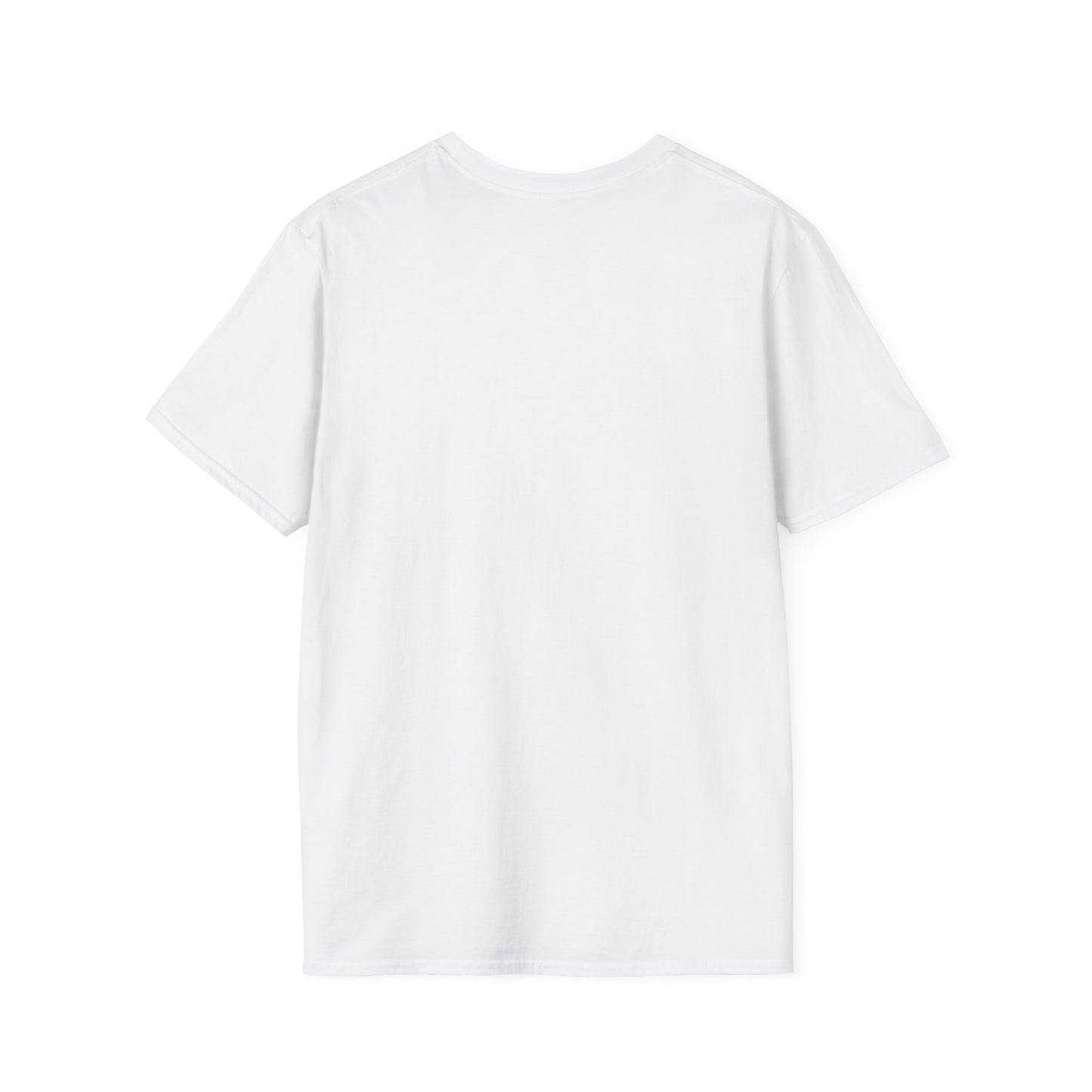 Minimalist Unisex Softstyle T-Shirt with Bold Blue Lettering, Casual Wear, Gift for Her, Everyday Apparel, Stylish Statement Tee