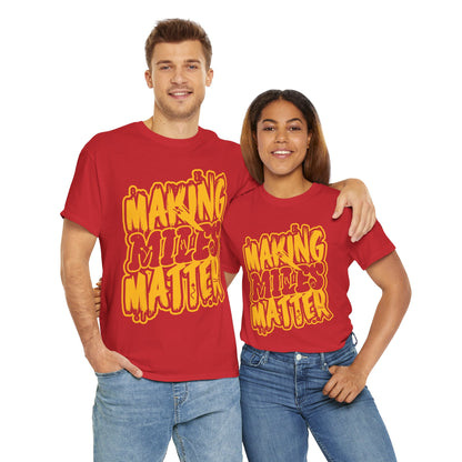 Unisex Heavy Cotton Tee with Positive Vibes - Making Minds Matter, Love Yours - Ideal Gift for Motivation, Encouragement, Self-Care, [...]