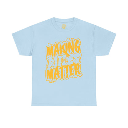 Unisex Heavy Cotton Tee with Positive Vibes - Making Minds Matter, Love Yours - Ideal Gift for Motivation, Encouragement, Self-Care, [...]