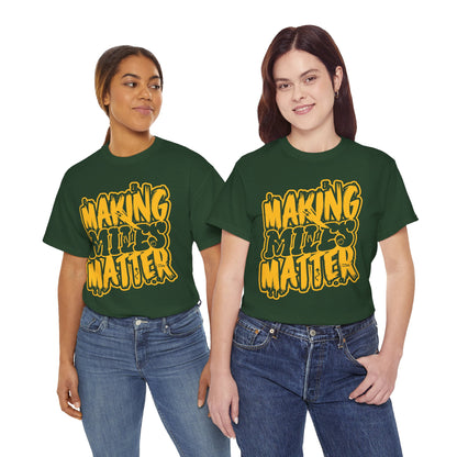 Unisex Heavy Cotton Tee with Positive Vibes - Making Minds Matter, Love Yours - Ideal Gift for Motivation, Encouragement, Self-Care, [...]