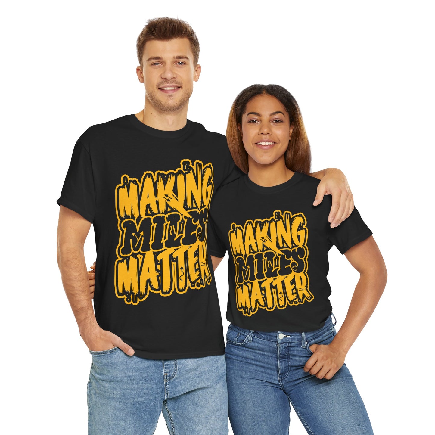 Unisex Heavy Cotton Tee with Positive Vibes - Making Minds Matter, Love Yours - Ideal Gift for Motivation, Encouragement, Self-Care, [...]
