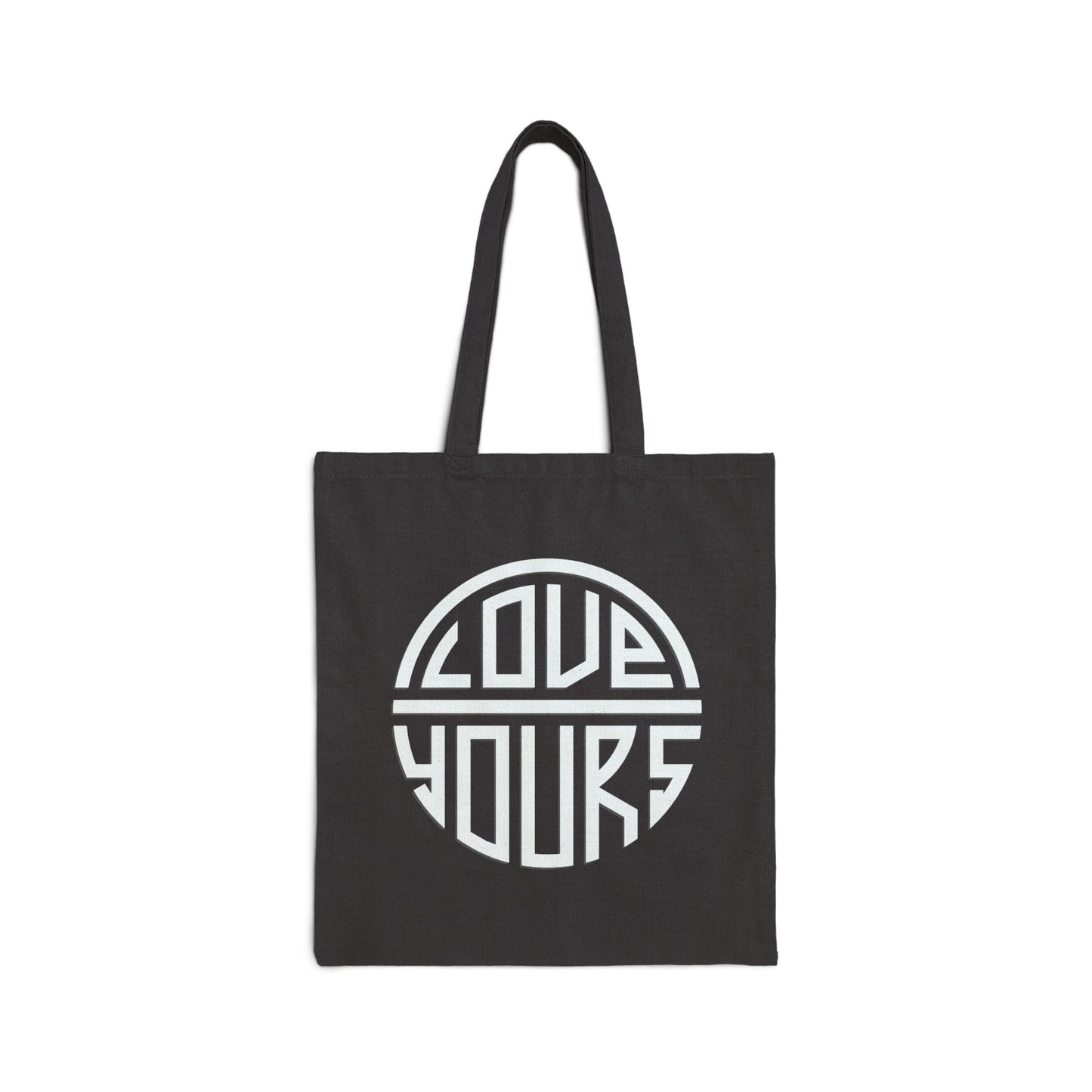 Love Yours Cotton Canvas Tote Bag, Eco-Friendly Shopping Tote, Gift for Her, Minimalist Bag, Reusable Grocery Bag, Casual Everyday Tote