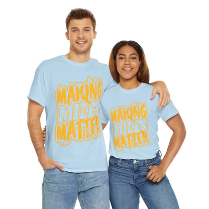 Unisex Heavy Cotton Tee with Positive Vibes - Making Minds Matter, Love Yours - Ideal Gift for Motivation, Encouragement, Self-Care, [...]
