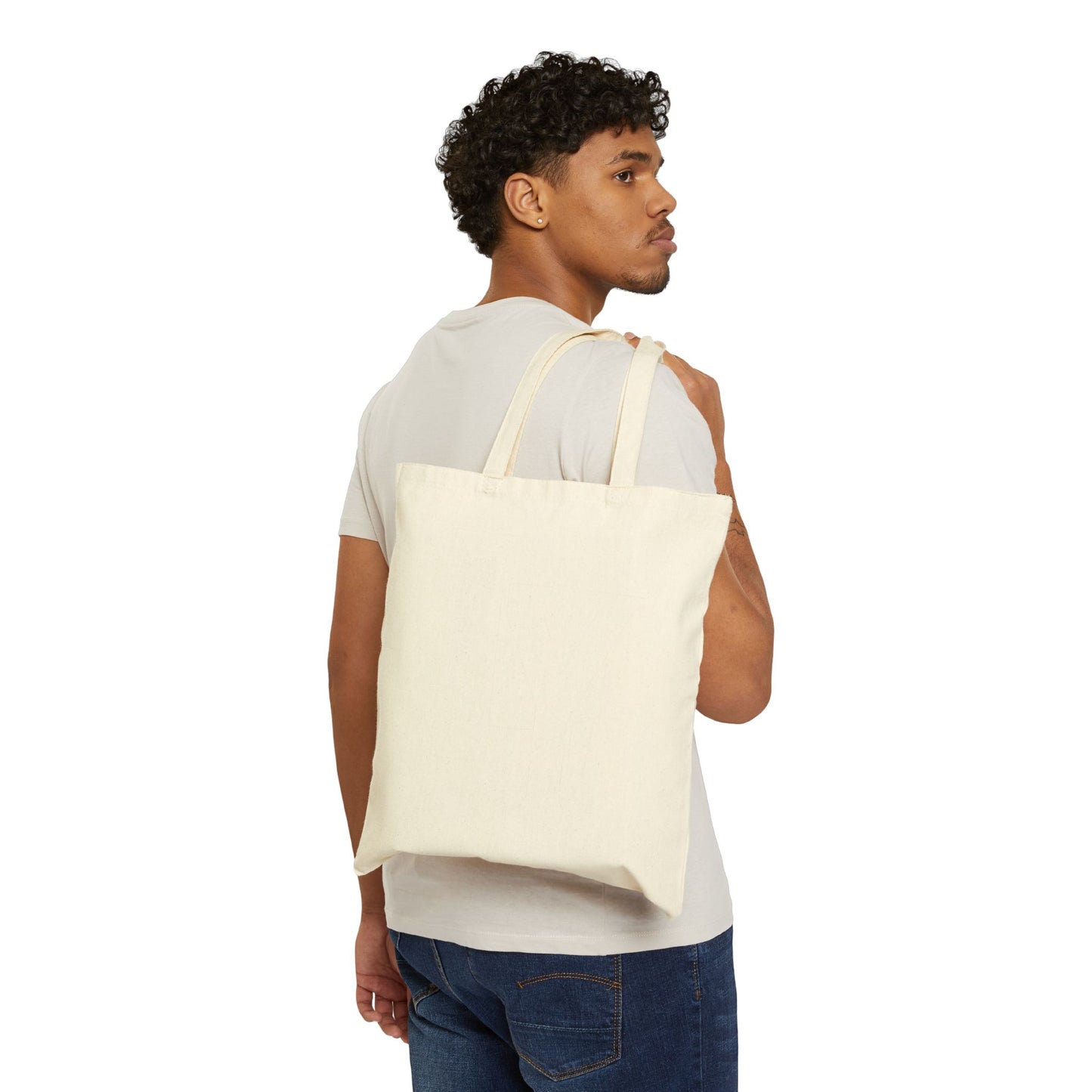 Love Yours Cotton Canvas Tote Bag, Eco-Friendly Shopping Tote, Gift for Her, Minimalist Bag, Reusable Grocery Bag, Casual Everyday Tote