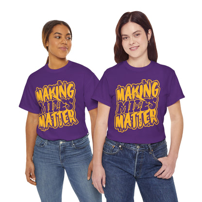 Unisex Heavy Cotton Tee with Positive Vibes - Making Minds Matter, Love Yours - Ideal Gift for Motivation, Encouragement, Self-Care, [...]